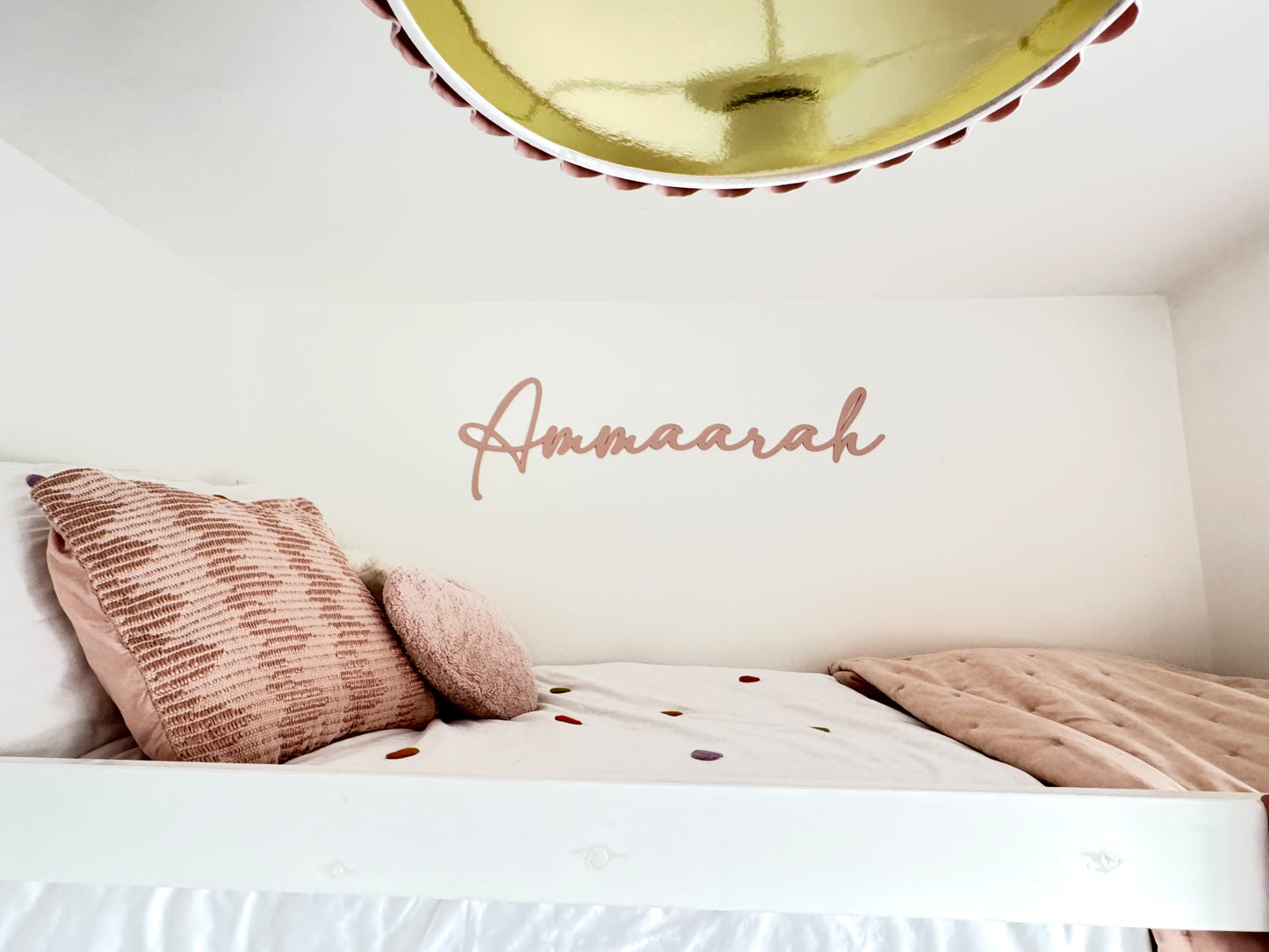 Single Layer Acrylic Wall Name Sign
