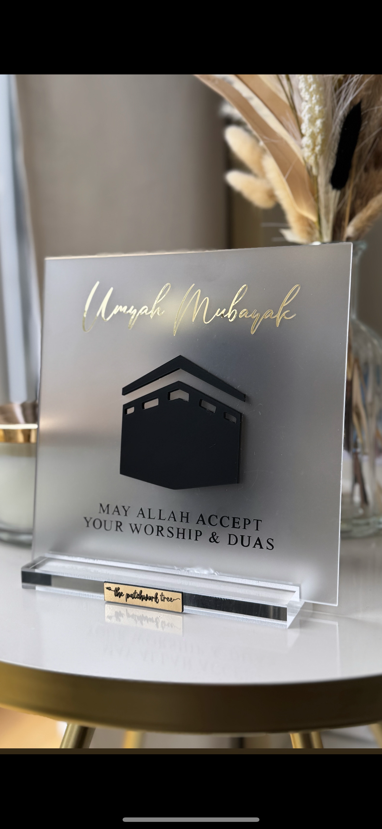 Umrah Plaque with 3D Kaba