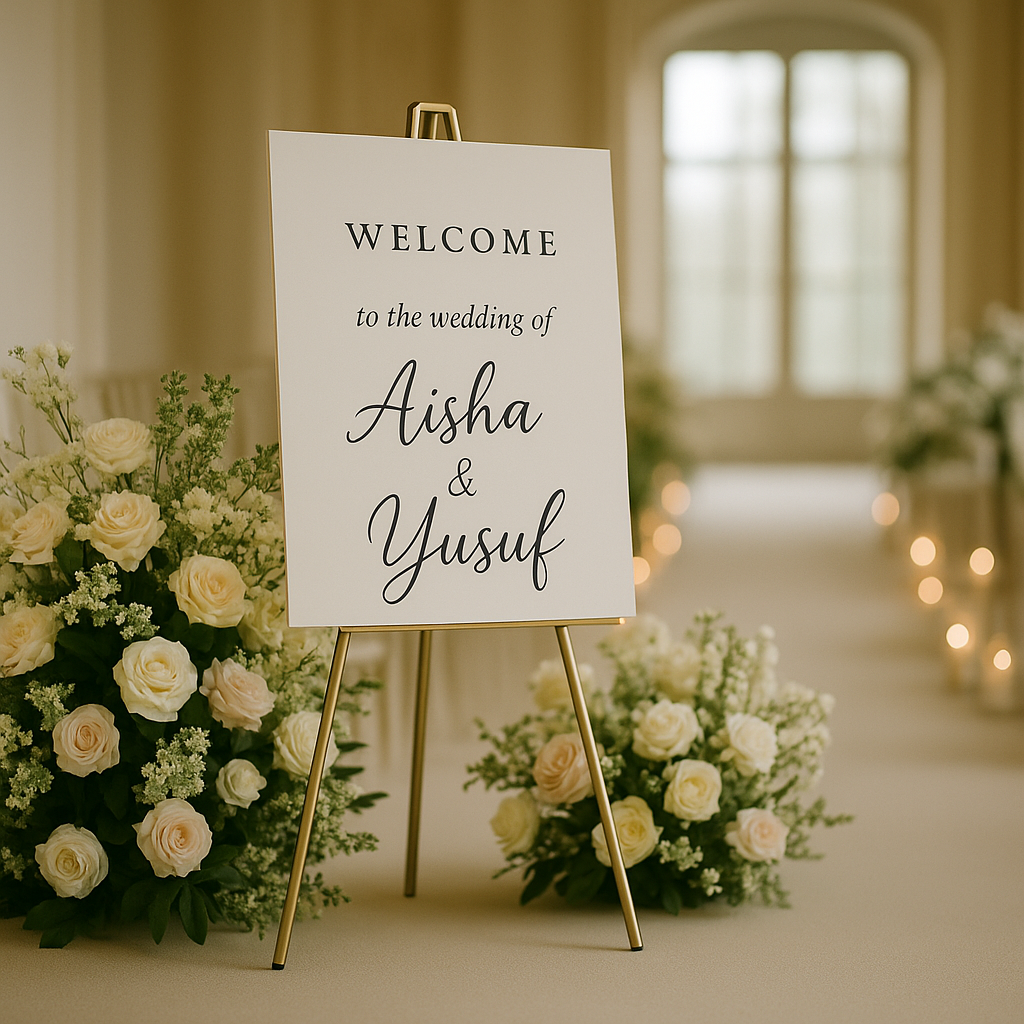 Welcome Sign Hire