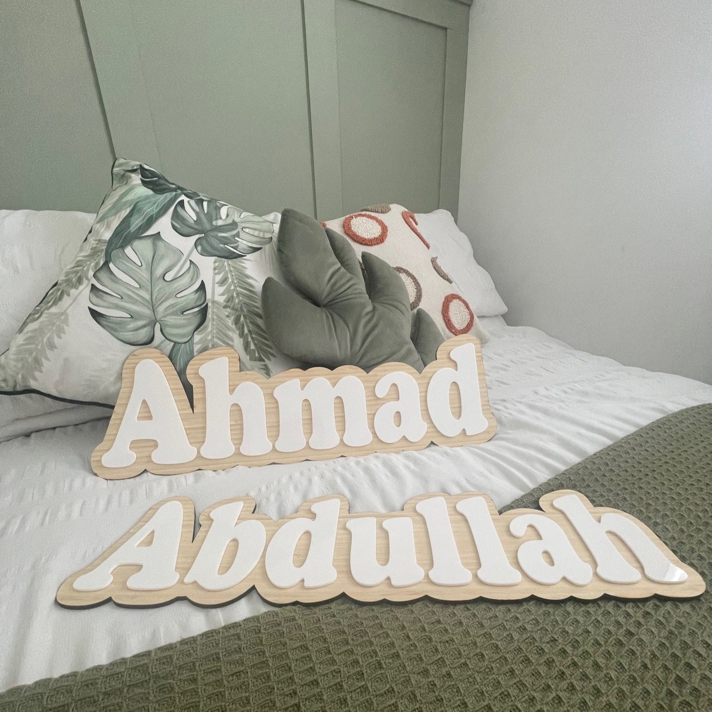 2 layer Wooden Name Sign