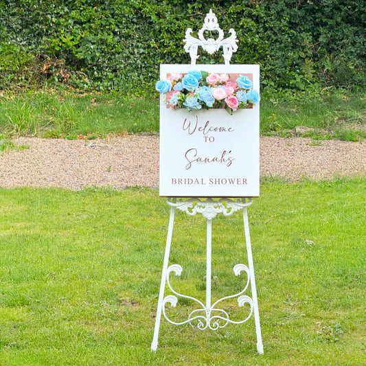 Flower box sign for Wedding / Party with flowers