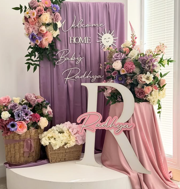 Custom cut wedding signage example