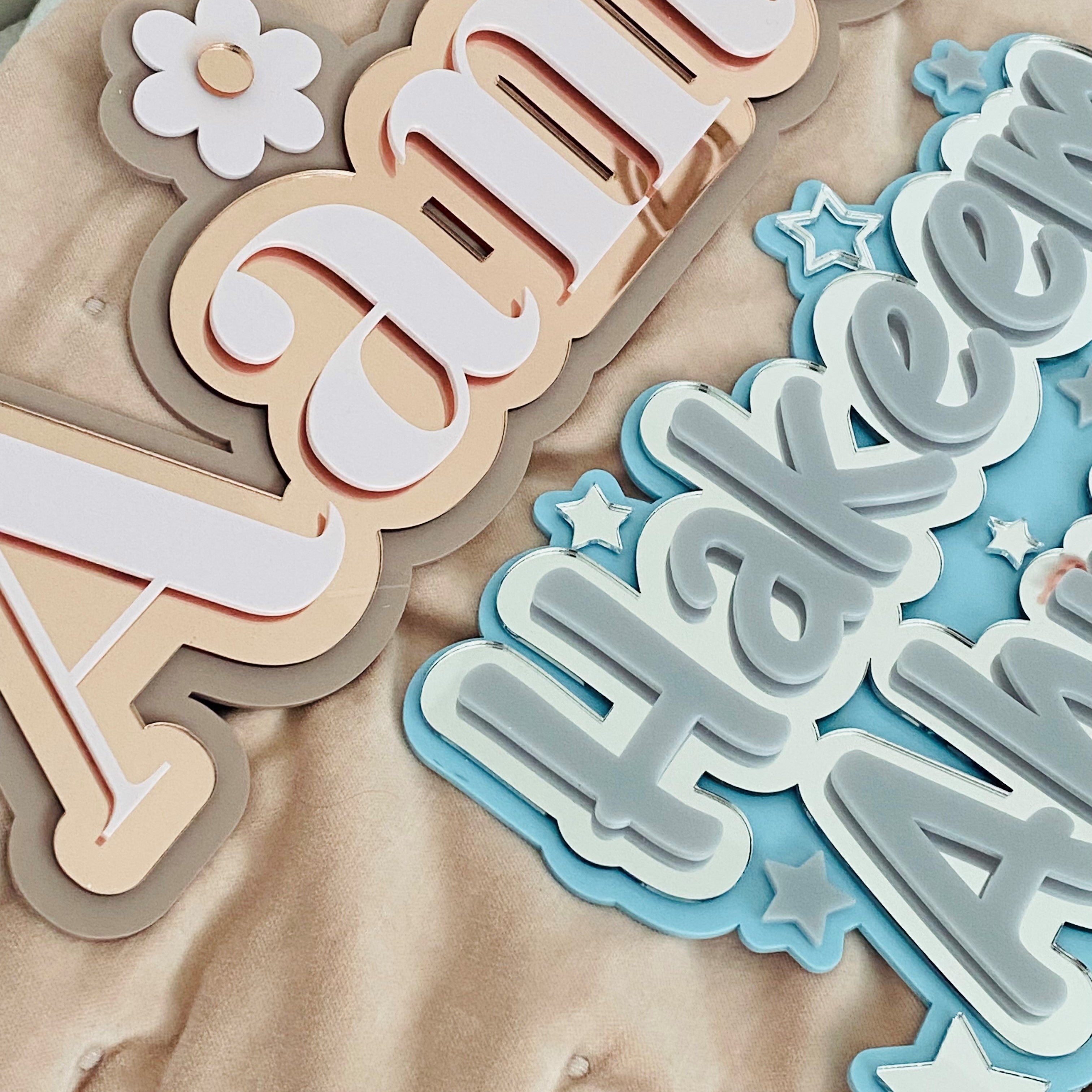 Guy Name Sign 3 Layer Boys Name Sign – ThePatchworkTree